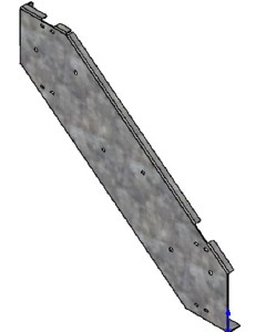 Stairs right side belt 350mm
